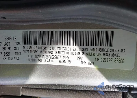 2015 Jeep Cherokee Latitude from USA, damaged, VIN 1C4PJMCS8FW622657